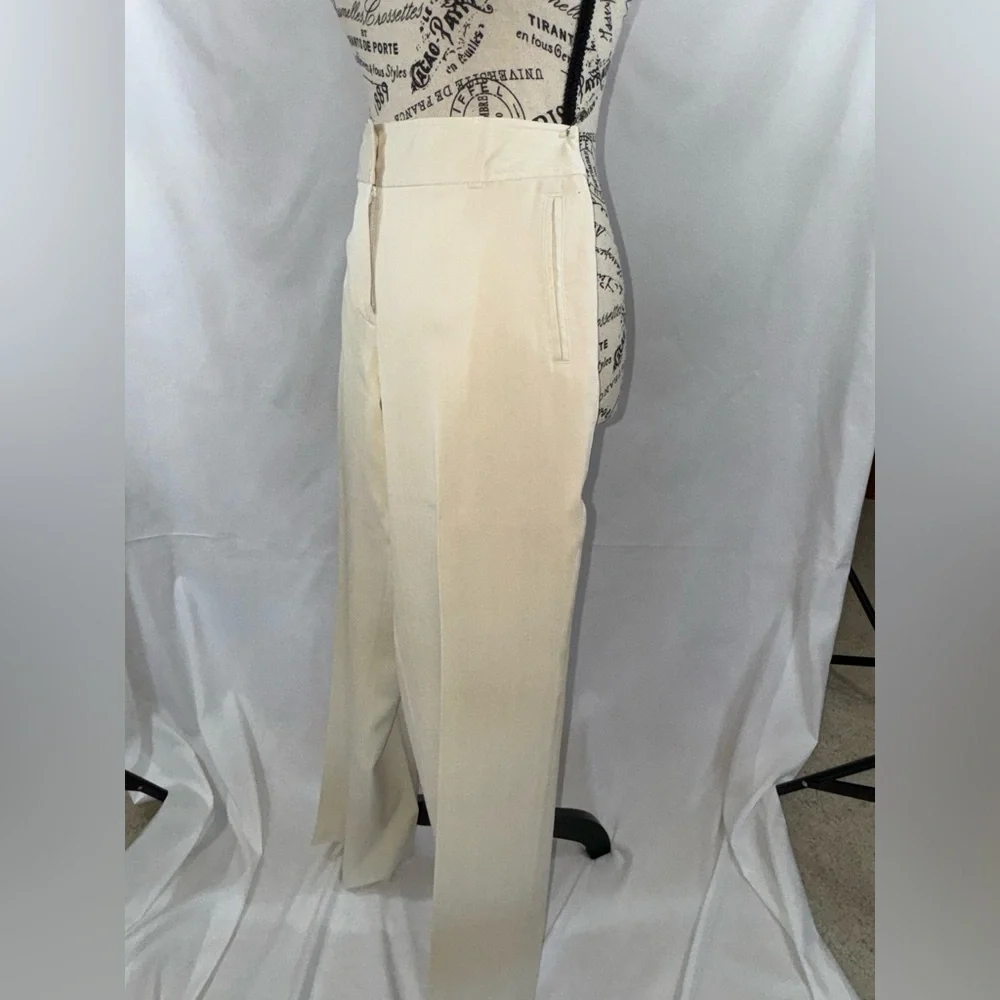EUC: Dressy Tommy Bahamas Ivory 100% Silk Pants - Picture 2 of 7